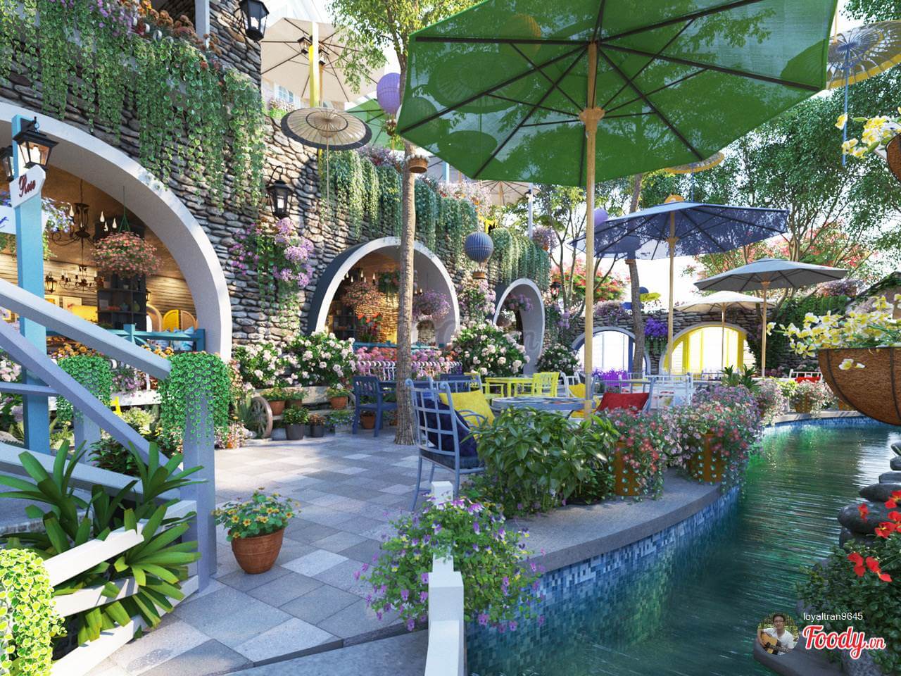 Một góc quán Cafe Lâu Đài Phố