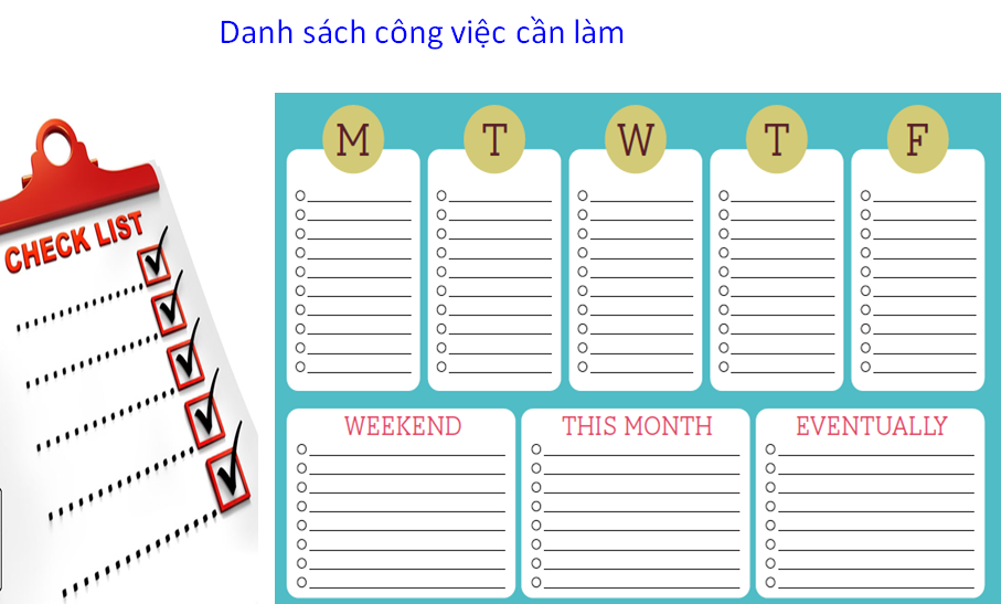 lập kế hoạch công việc
