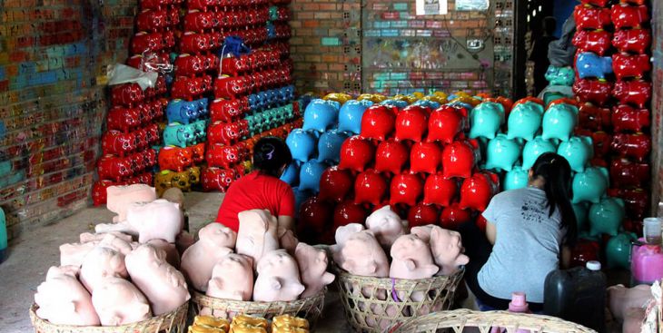 Ngạc nhiên với nghề làm heo đất lưu truyền lâu năm tại Bình Dương