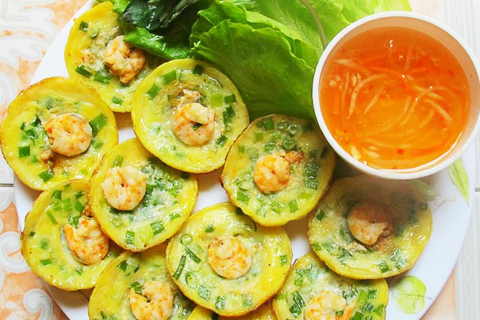 bánh khọt nhân tôm