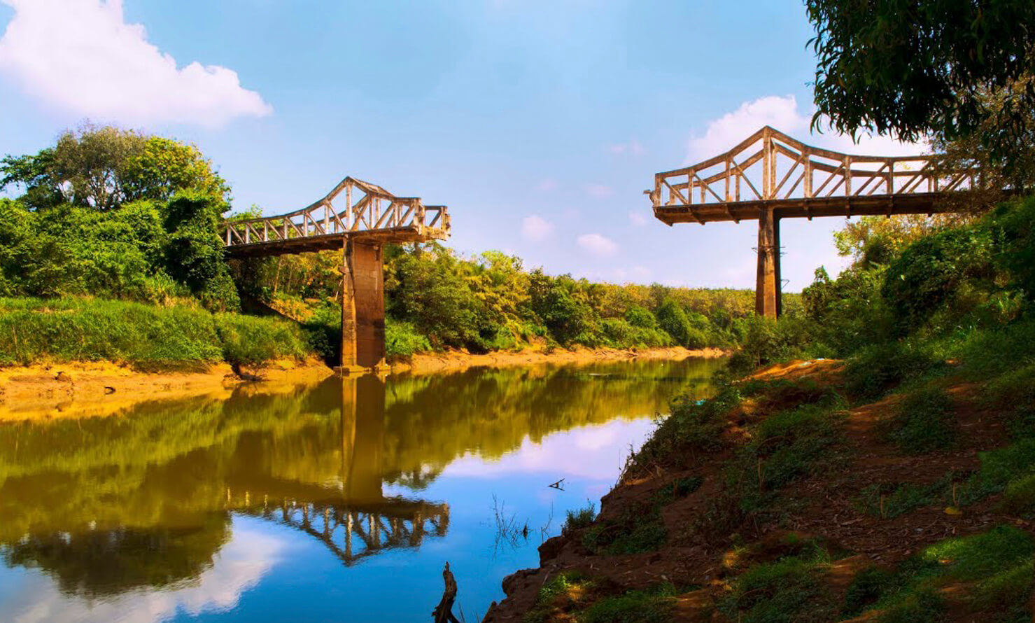 Cầu gãy Sông Bé, dấu tích lịch sử vang dội của tỉnh Bình Dương 1