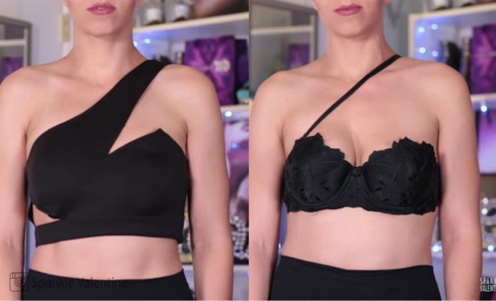 Mặc áo ngực với một dây áo 