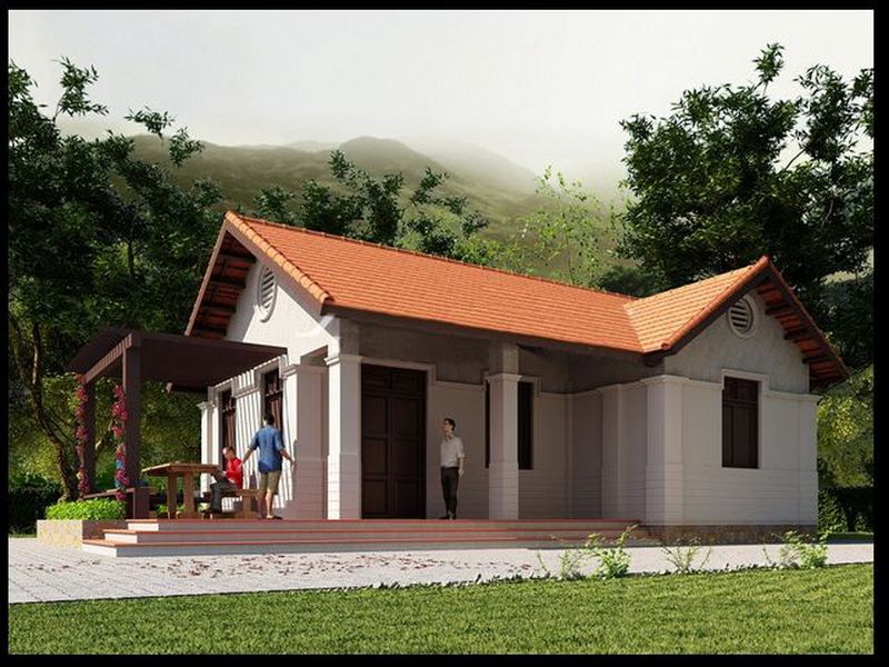 Nhà cấp 4 với diện tích rộng rãi