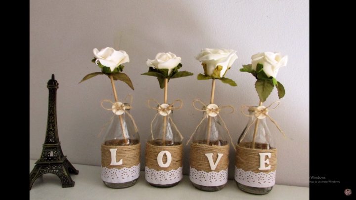 Trang trí cho bình hoa