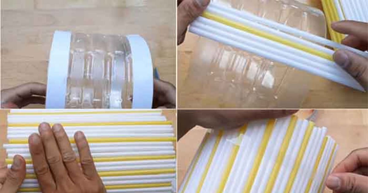 05 cách làm đồ tái chế từ ống hút dễ thương, dễ làm