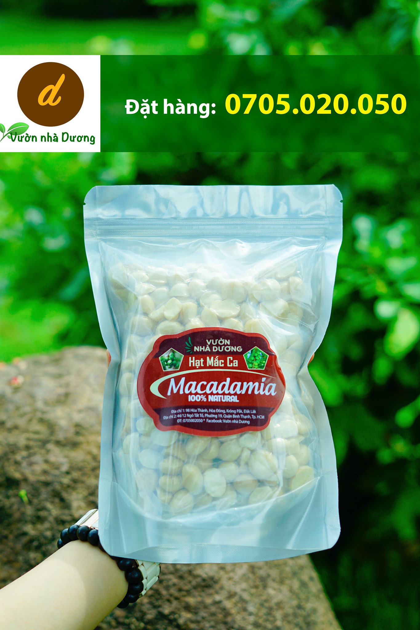 Hạt macca sấy tại Vườn Nhà Dương mang đến sự khác biệt