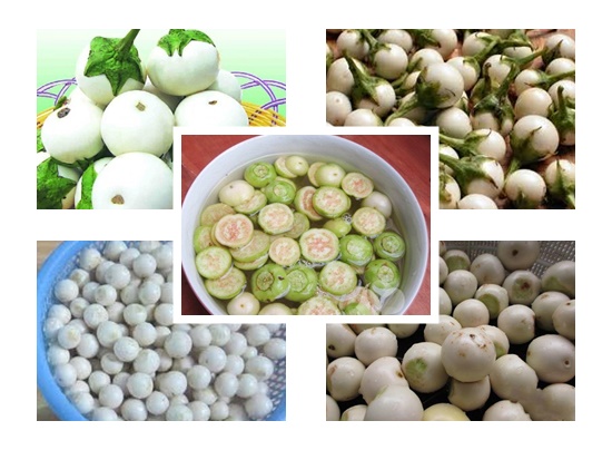 Để cà pháo xào không bị đen cần phải ngâm cà trong nước muối 