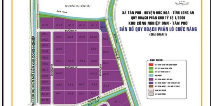 Giá thuê đất làm nhà xưởng tại KCN Trần Anh Tân Phú gây sốt