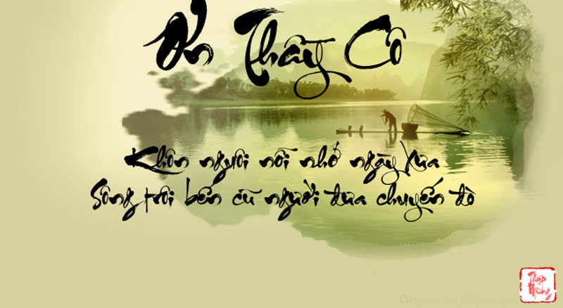 thư pháp ngày Nhà giáo Việt Nam