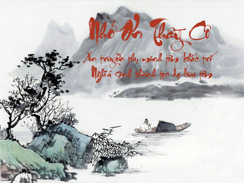 thư pháp ngày Nhà giáo Việt Nam