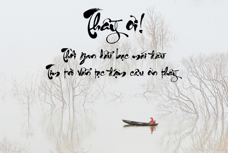 thư pháp ngày Nhà giáo Việt Nam