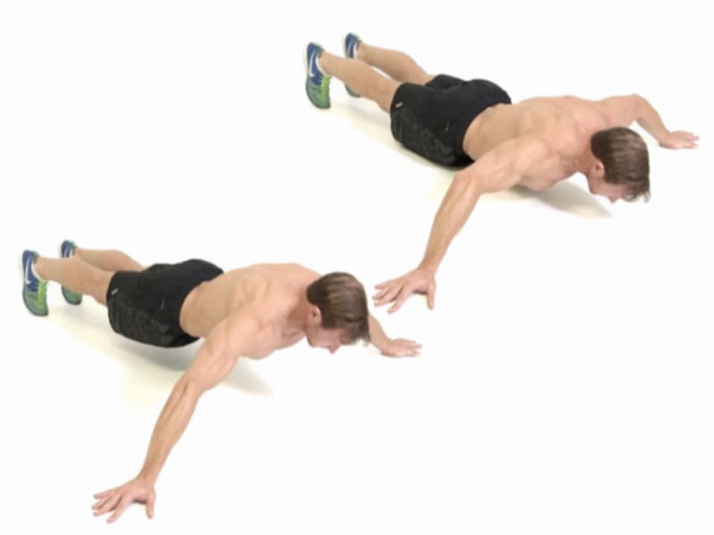 Bài tập hít đất rộng tay