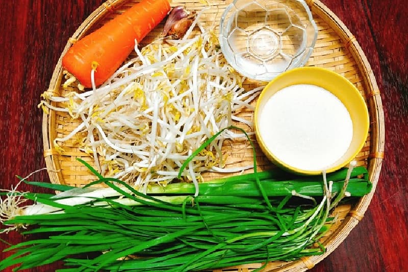 Chuẩn bị nguyên liệu làm đỗ kim chi