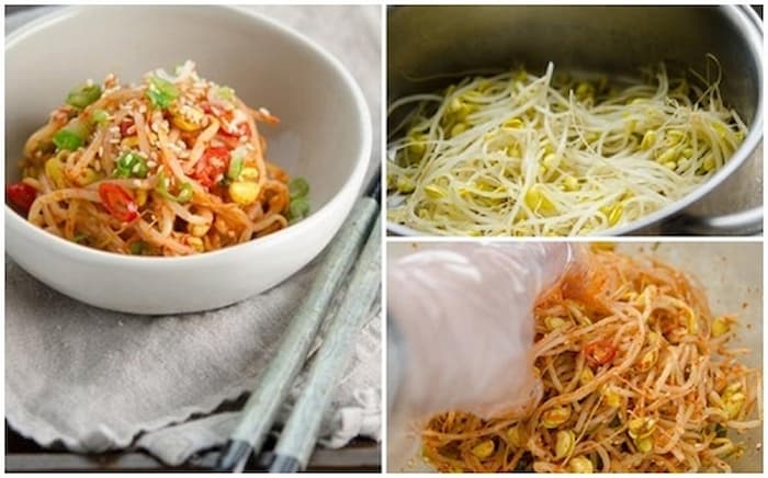 Một số lưu ý khi làm kim chi giá đỗ