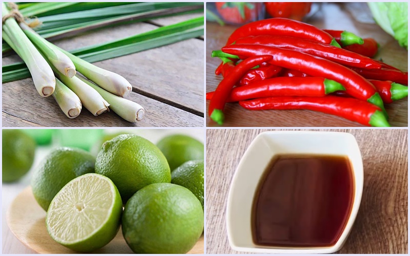 Nguyên liệu cần có để pha nước chấm ốc luộc