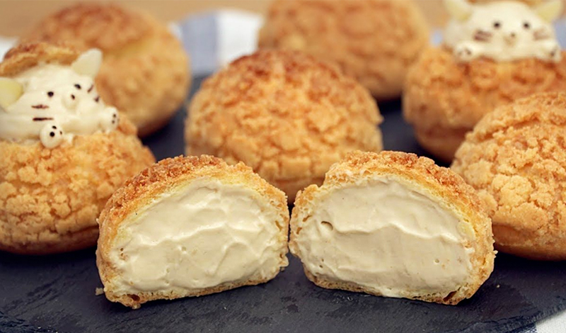 Món bánh su kem thơm ngon mới ra lò