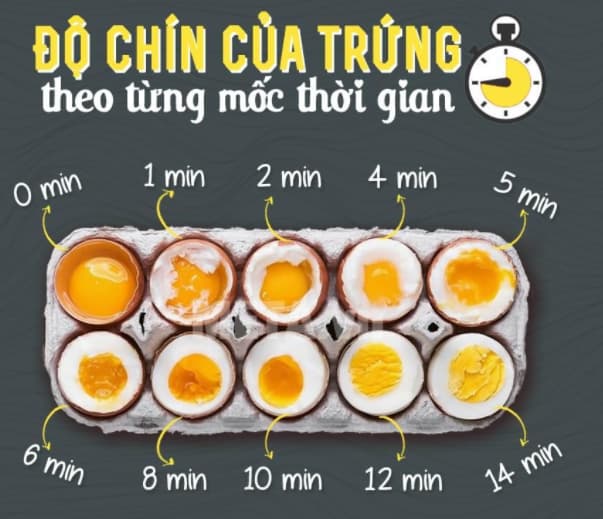 Cách luộc trứng gà, trứng vịt lòng đào