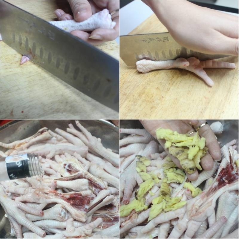 Sơ chế chân gà không bị hôi