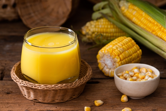 Món sữa bắp thơm ngon, màu sắc bắt mắt