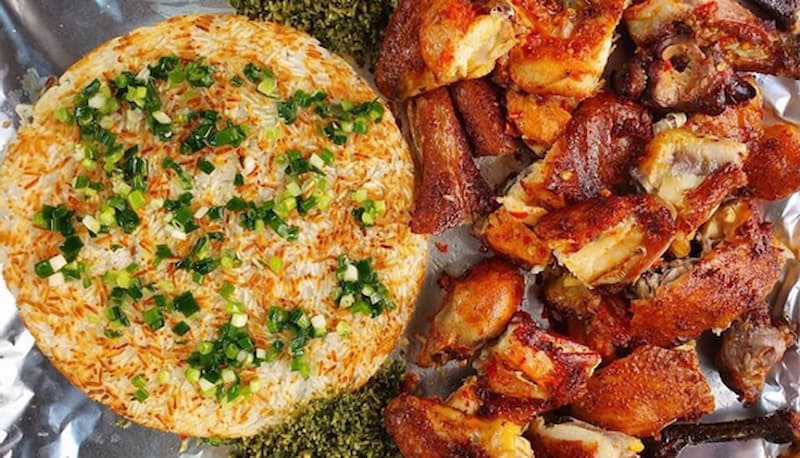 Đến Bờ Kè Quán thưởng thức món gà nướng cơm cháy